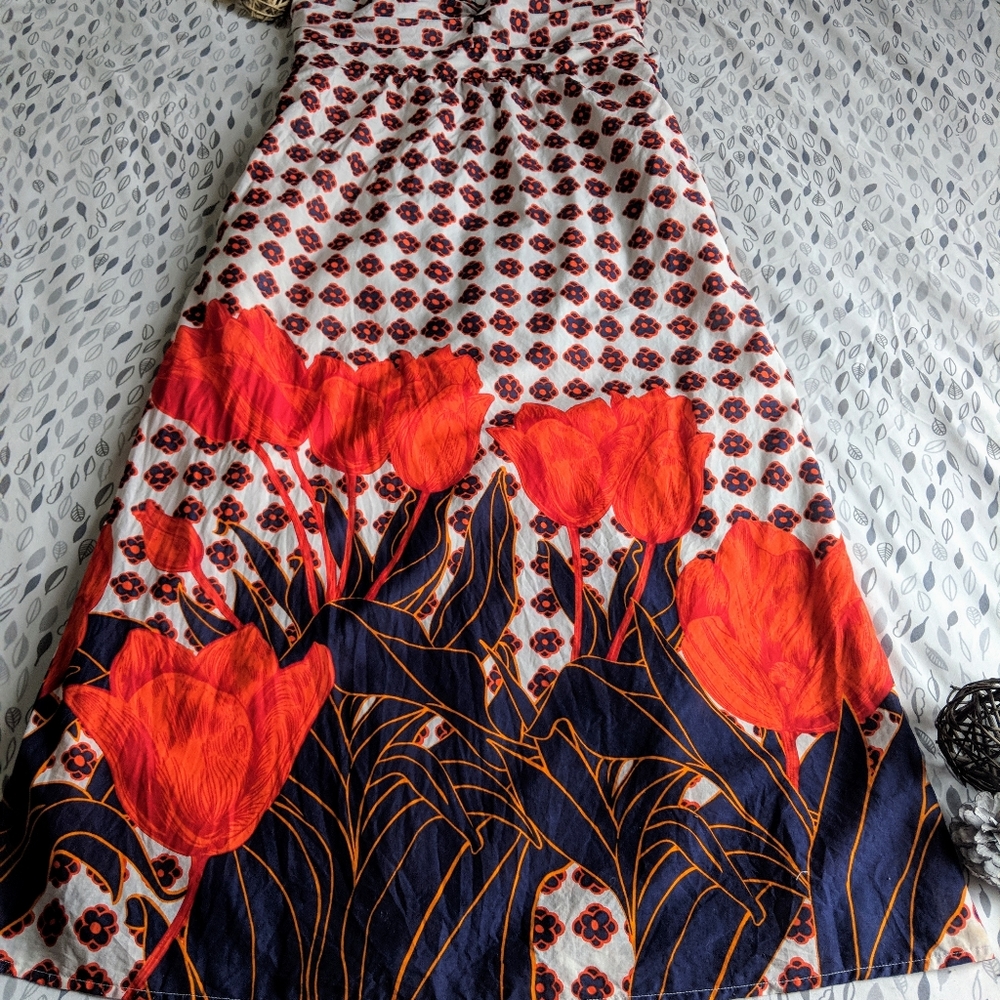 Anthropologie Maeve Tulip Fields Dress Size 10